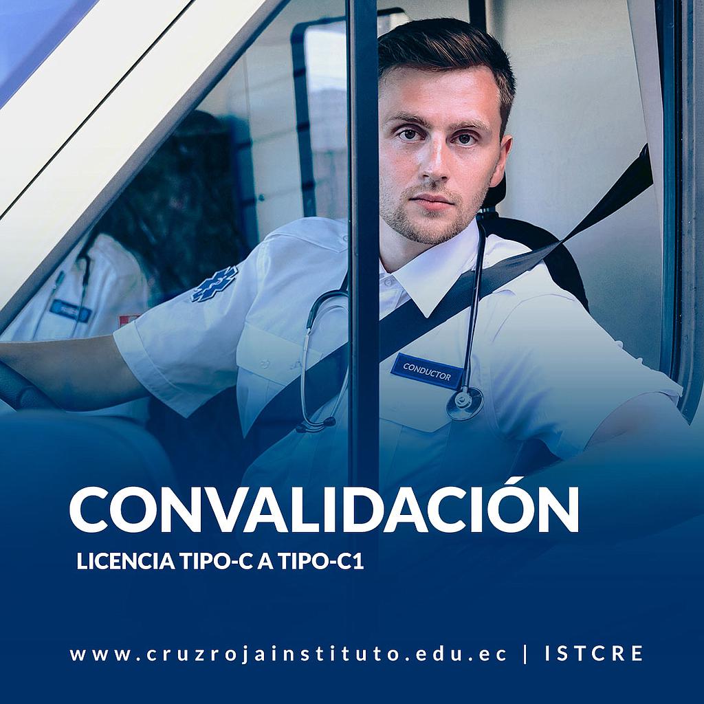 Matrícula Convalidación Licencia C1